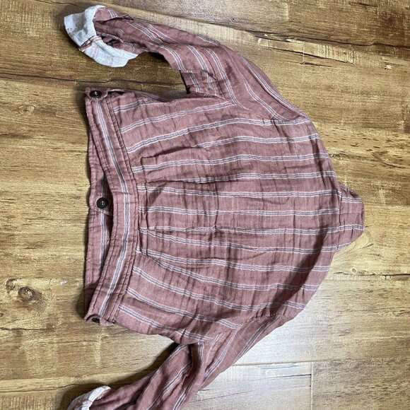 free people one button up Too  striped Xsmall Xs Multicolor - Picture 6 of 9